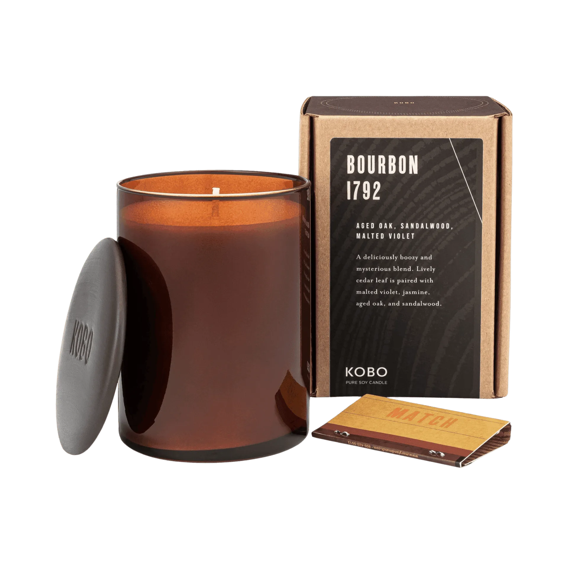 Bourbon 1792 Woodblock Candle