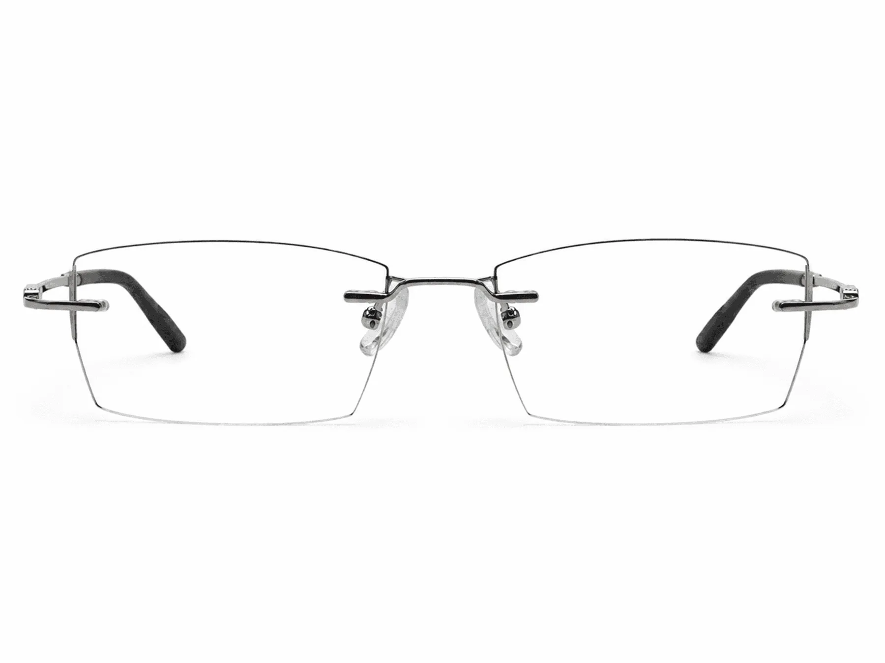 Demetrius Rectangle Rimless Glasses