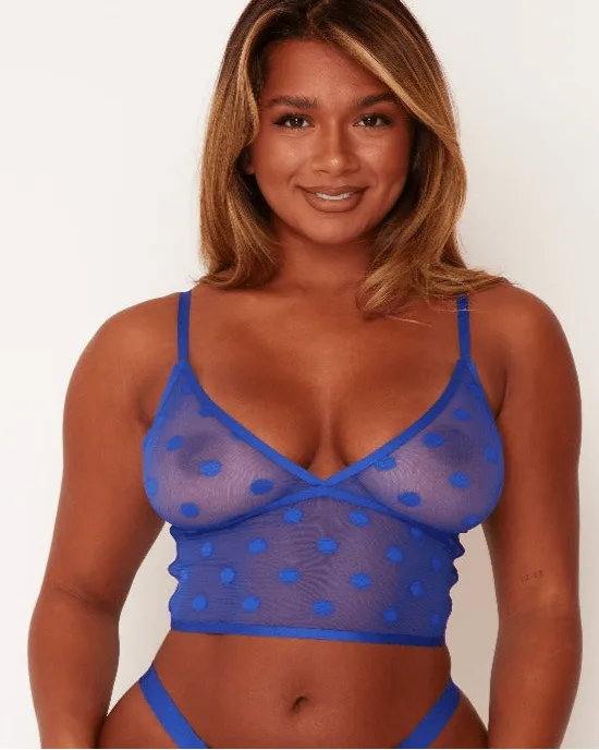 Bobby Spot Bralette : Cobalt Blue