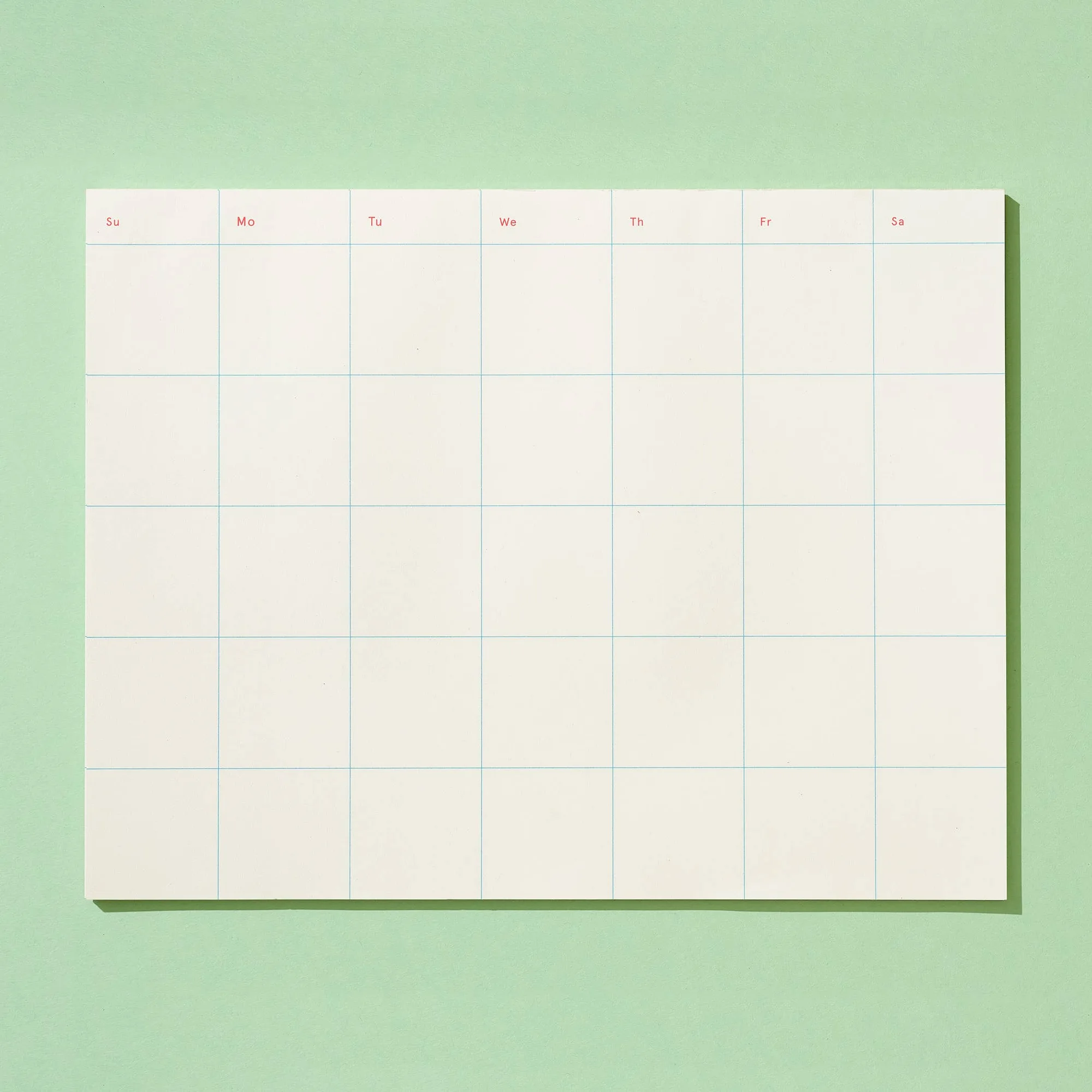 Monthly/Weekly Calendar Notepad