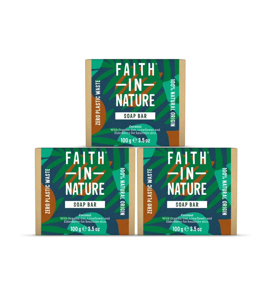 3 x Coconut soap bars