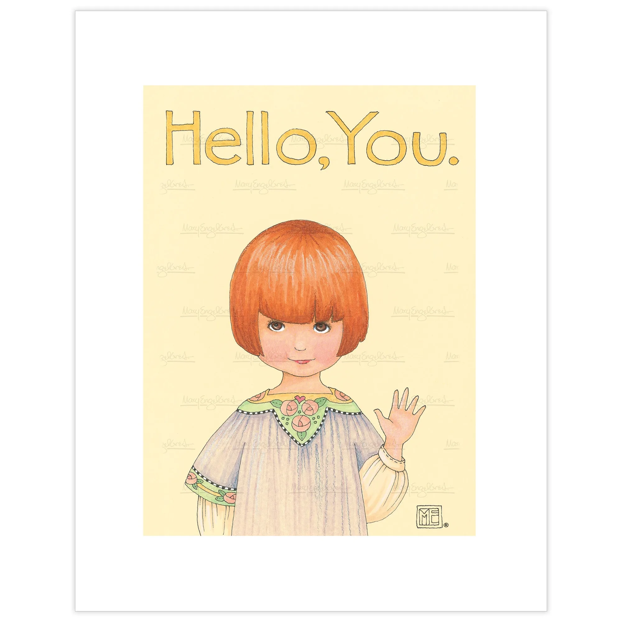 Lámina de arte fine art Hello You