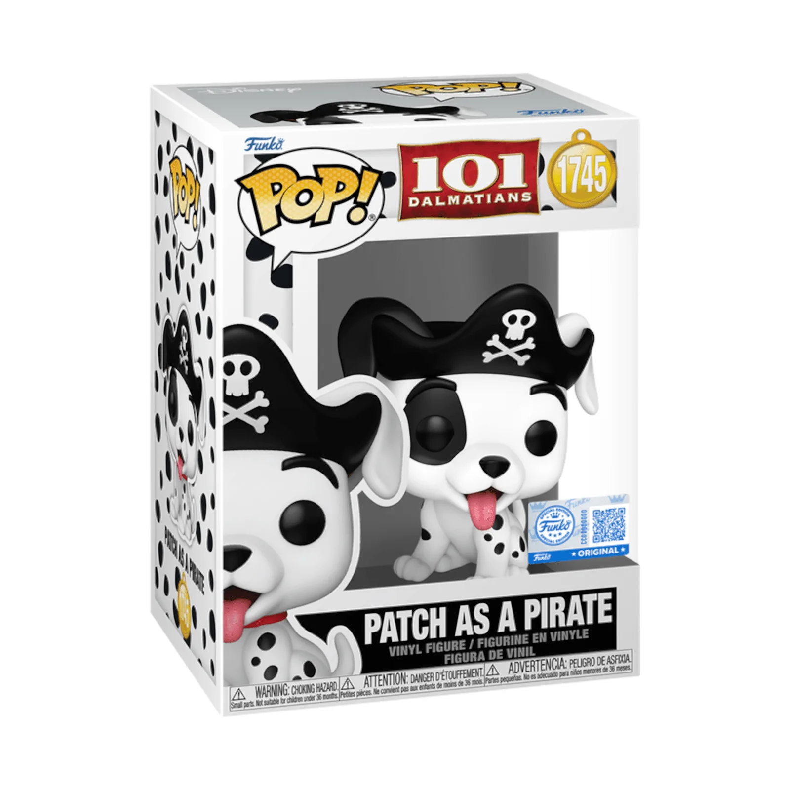 Funko Pop! Disney Animation: Patch As A Pirate — 101 Dalmatians #1745