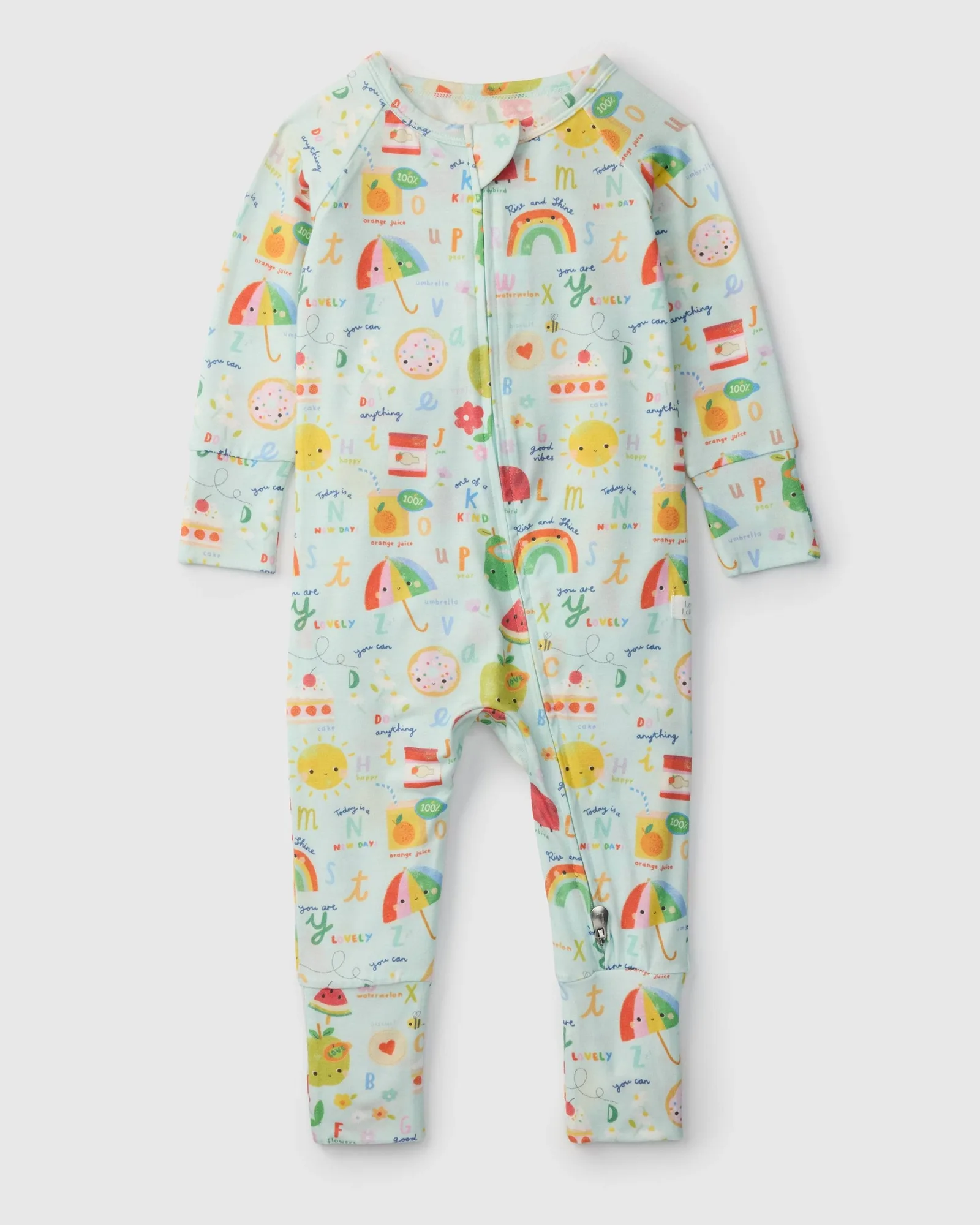 Baby Sleeper in TENCEL™ Lyocell - Alphabet Smiles