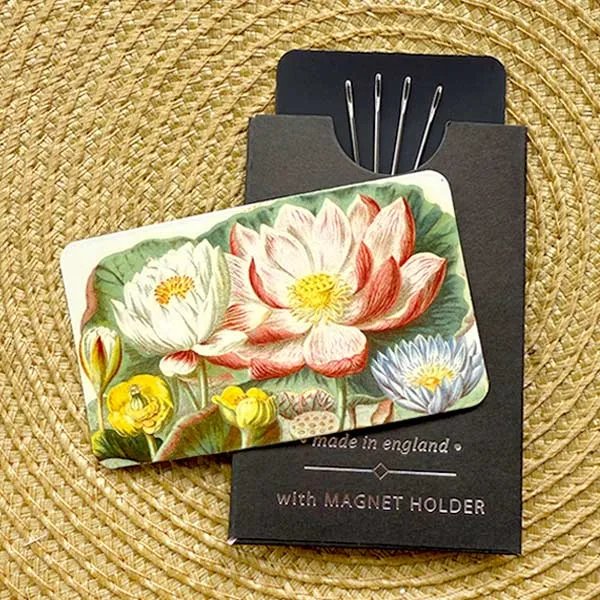 Needle Pack - Water Lilies - Four Hand Embroidery Needles & Magnet Pad