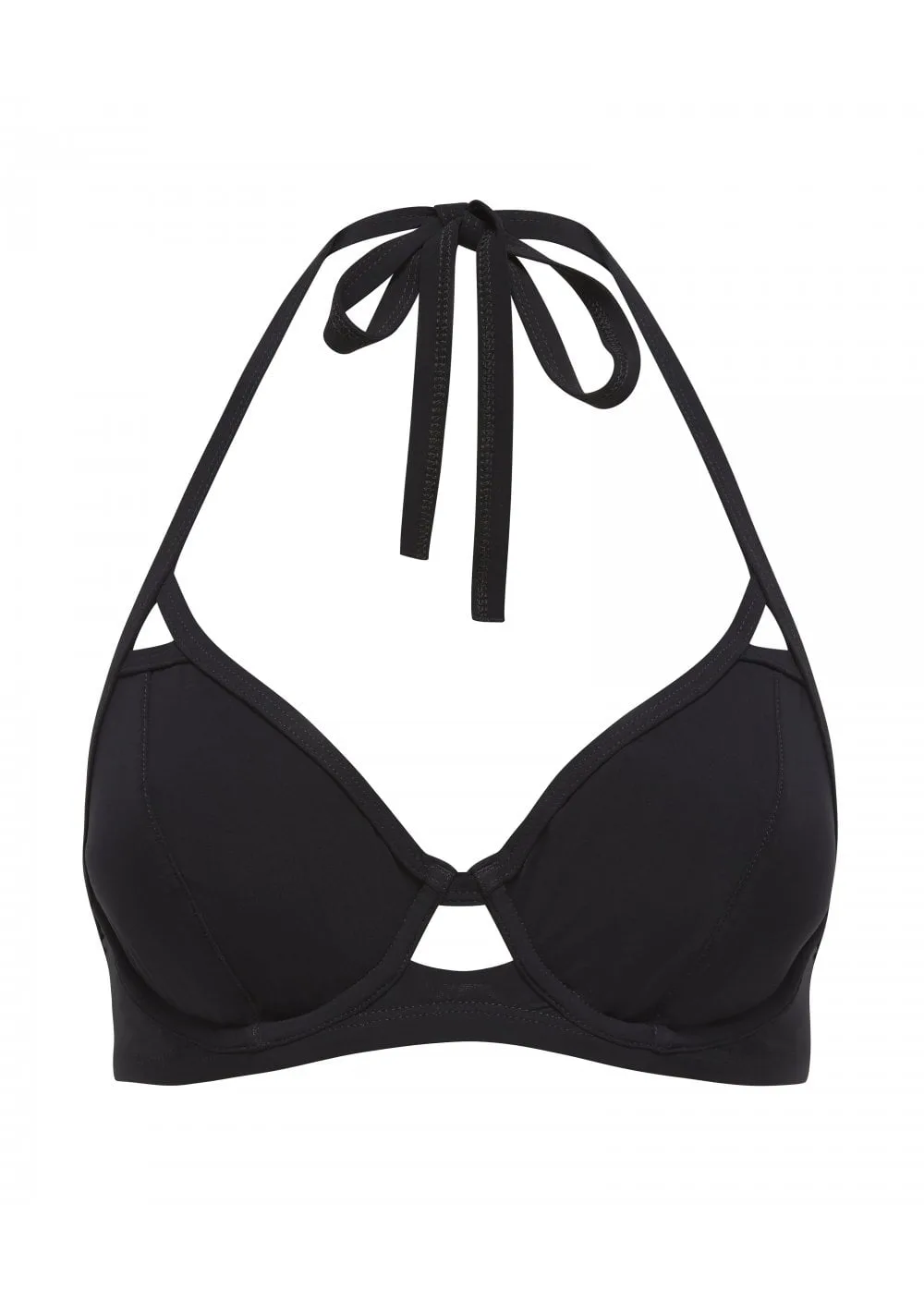 Fuller Bust Halter Bikini Top Fit: D to GG Cup Sizing Guide