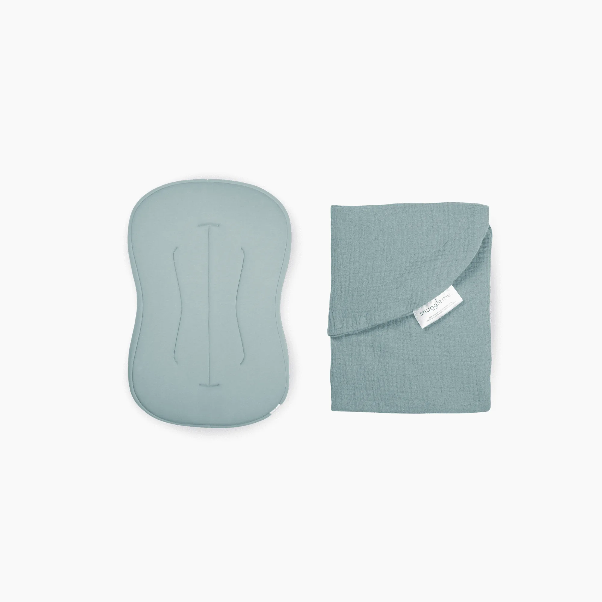 Lounger Curve + Muslin Cover Set | Slate