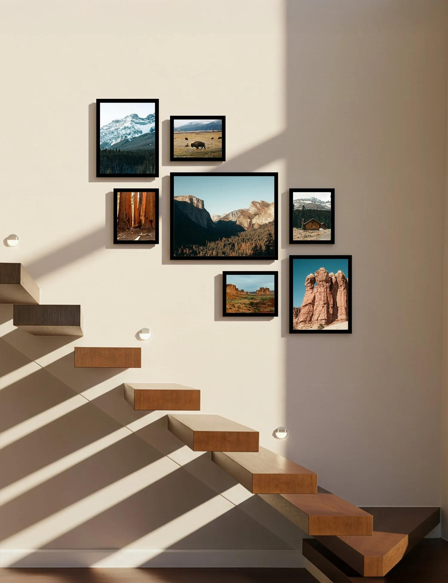 Bobby Berk - Classic Staircase II - Black (Right - No Mat)