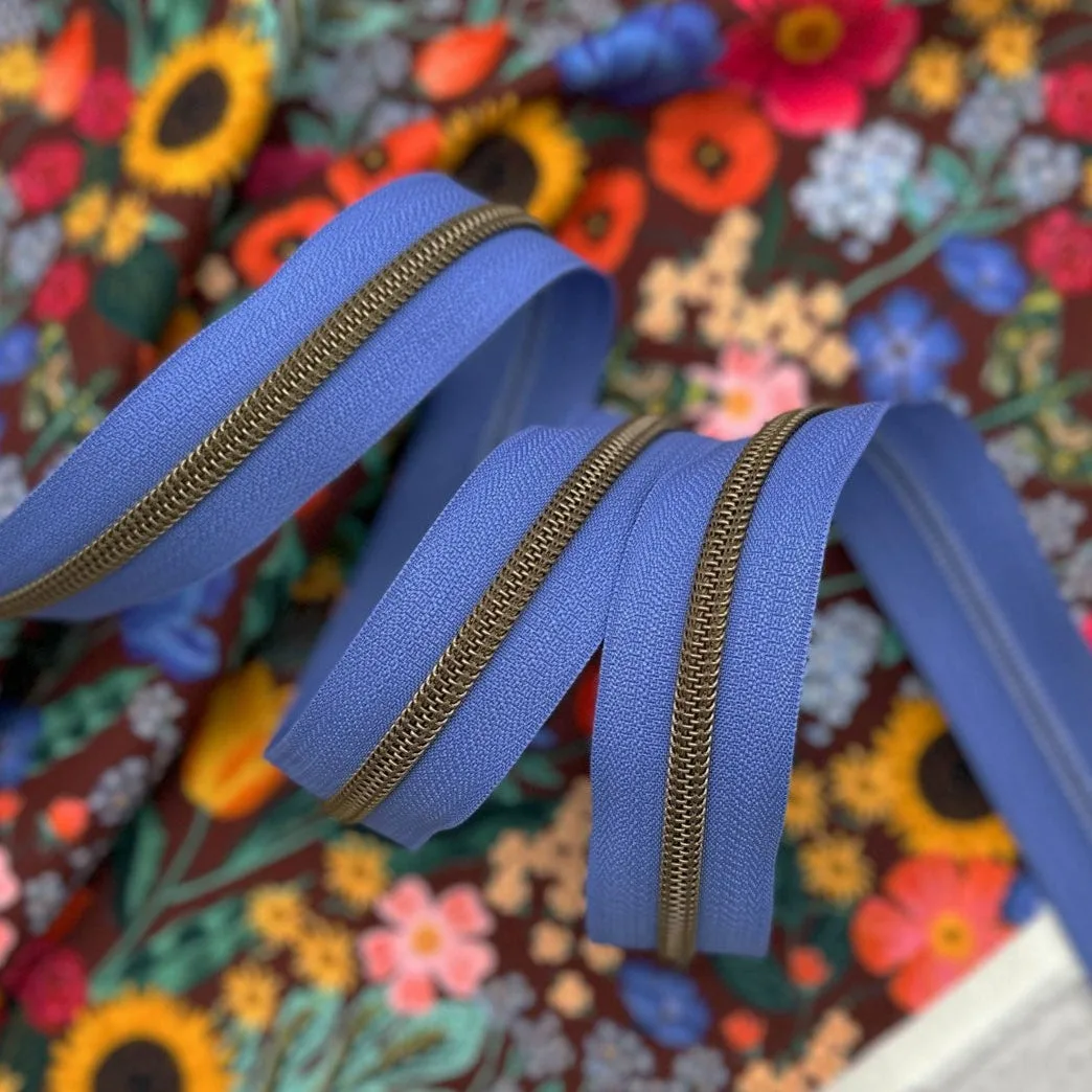 Blueberry Hill - #5 Bronze Nylon Coil Zipper Tape
