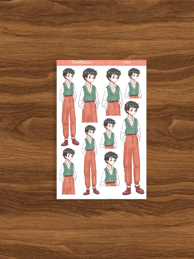 러블리 가이 | 짝사랑 고백 | Paperdollzco 플래너 스티커 | J346