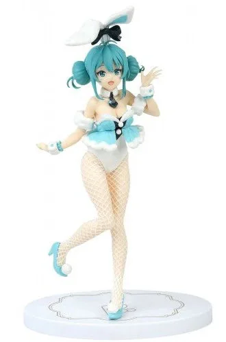 Hatsune Miku – White Bunny Pearl Color Ver. FuRyu BiCute Bunnies Figure Box Damaged