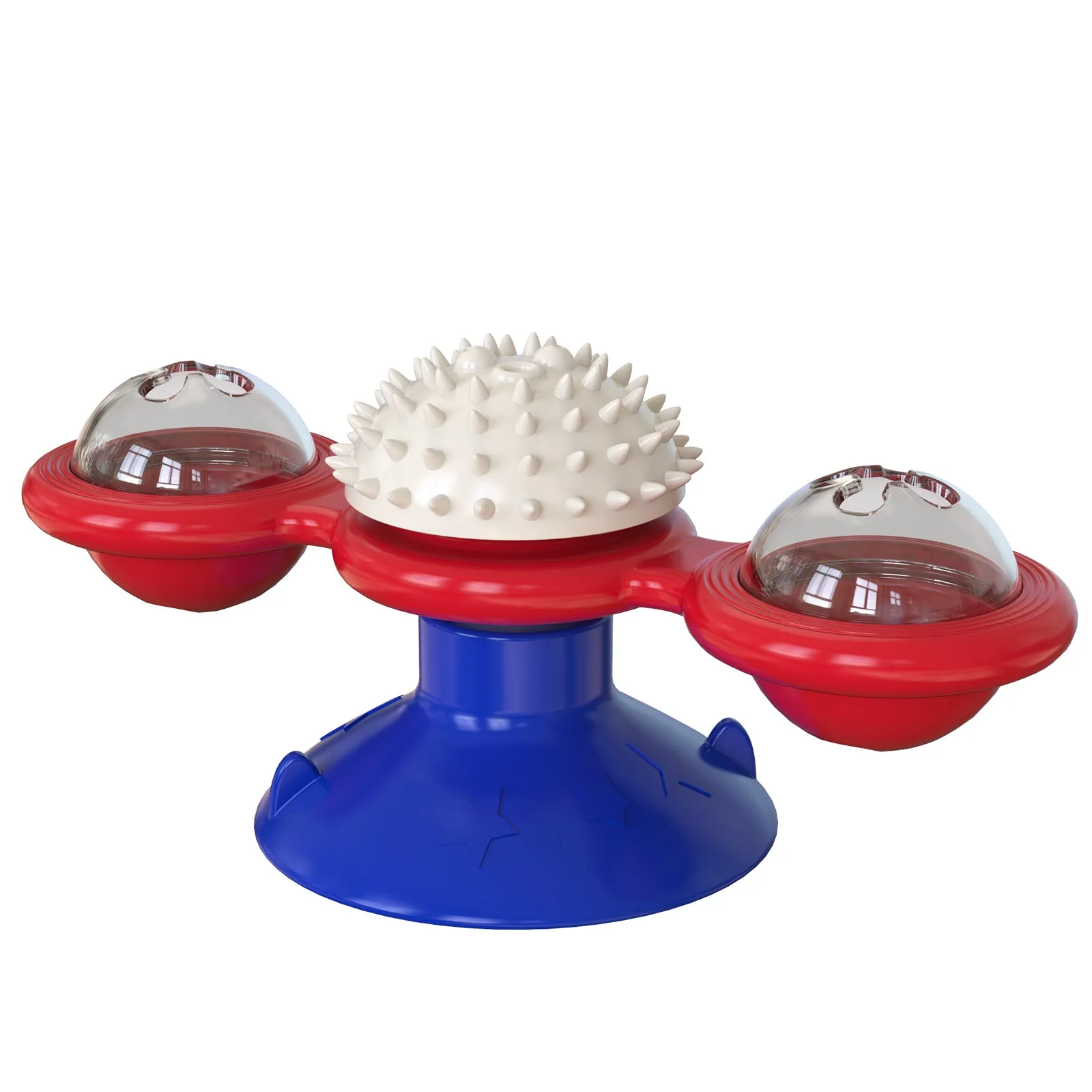 Spinning Windmill Cat Toy with Scratcher