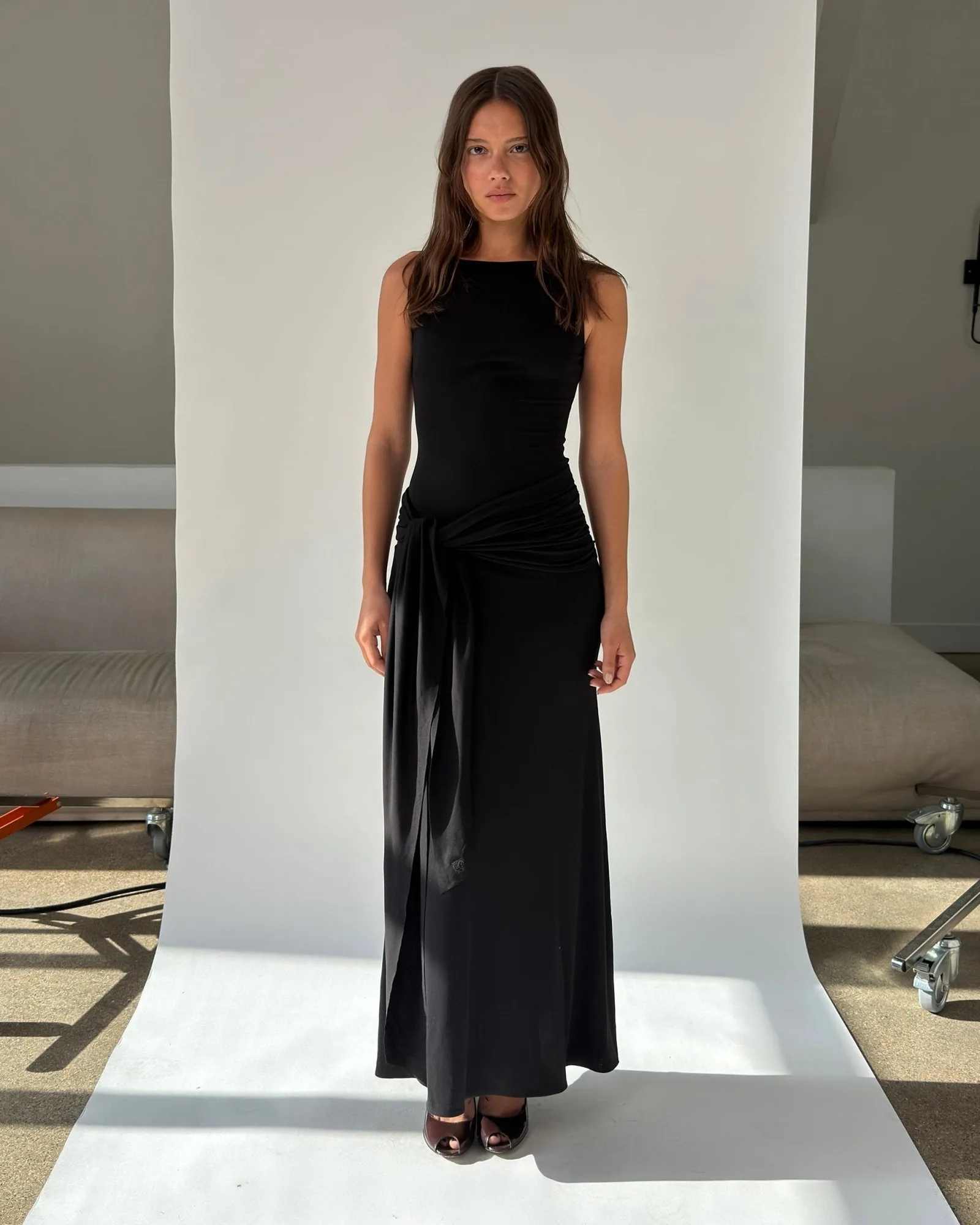 Meet His Mom Dress in Black