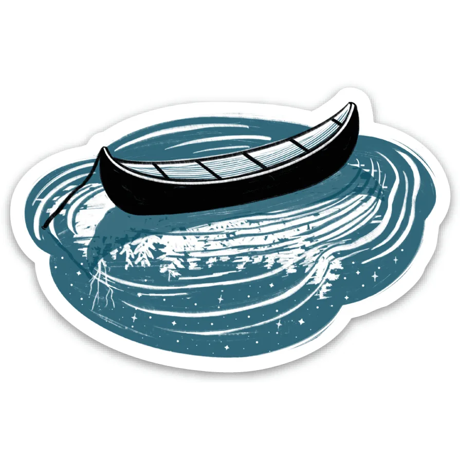 Autocollant canoë