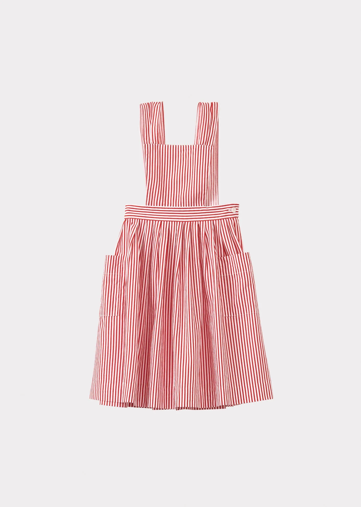 PEPPERMINT GIRL'S COTTON DRESS - RED STRIPE