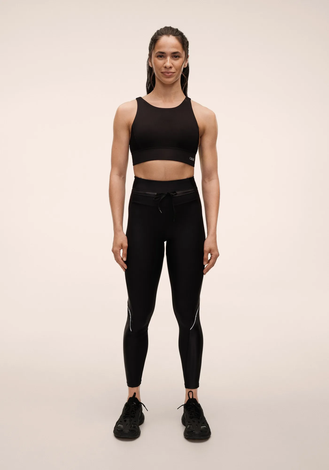 Shiny Matte Tights - Black