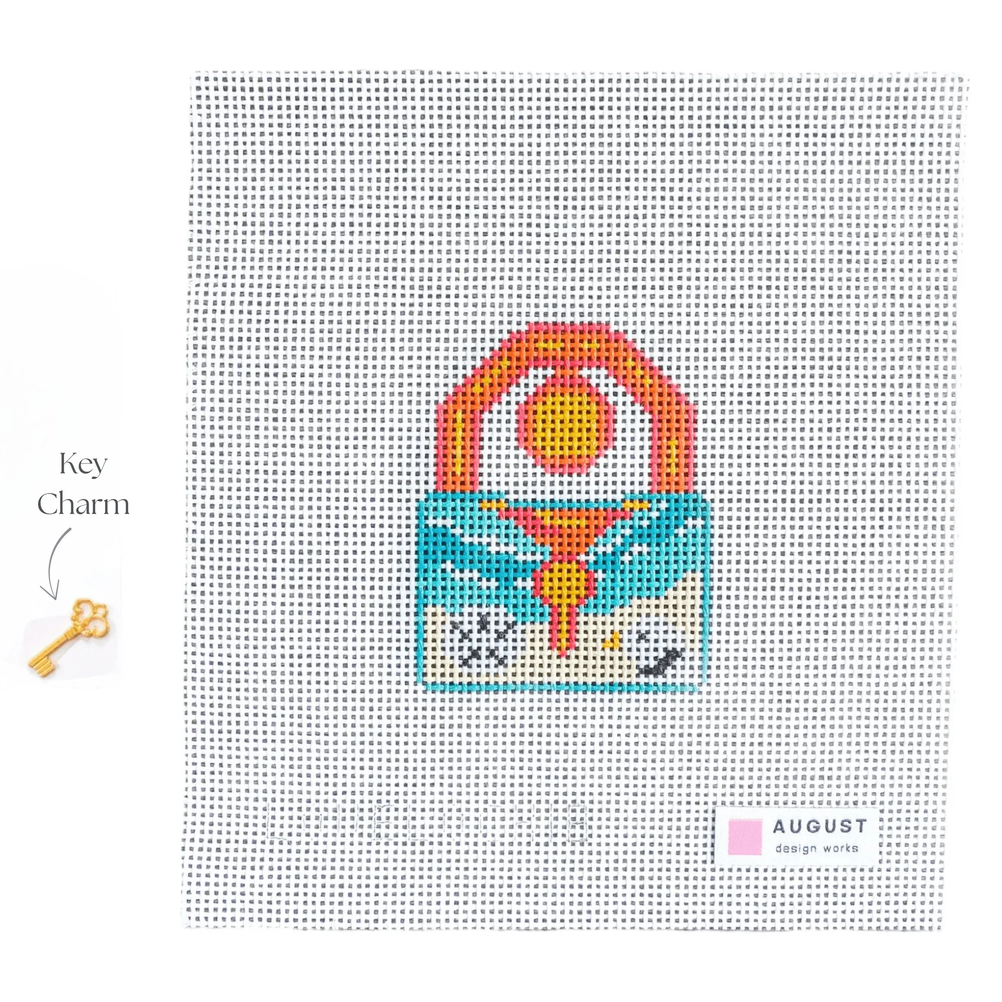 How to Attach a Needlepoint Canvas to a Key Charm