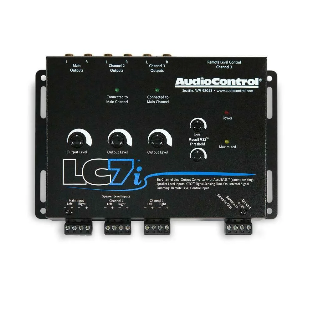 AudioControl LC7i 6 Channel Line Out Converter with Accubass & Subwoofer Control