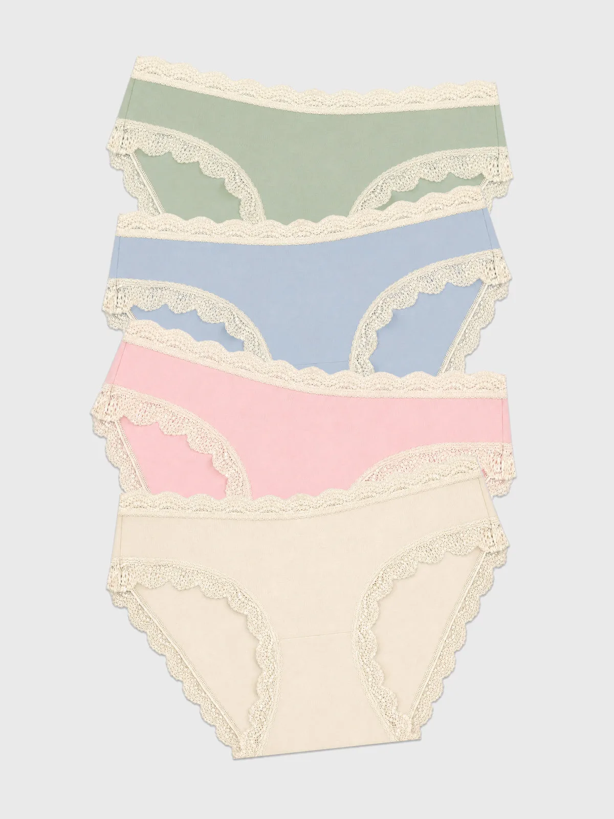 Eucalyptus Pastels Brief Viererpack: Frischer Alltagskomfort