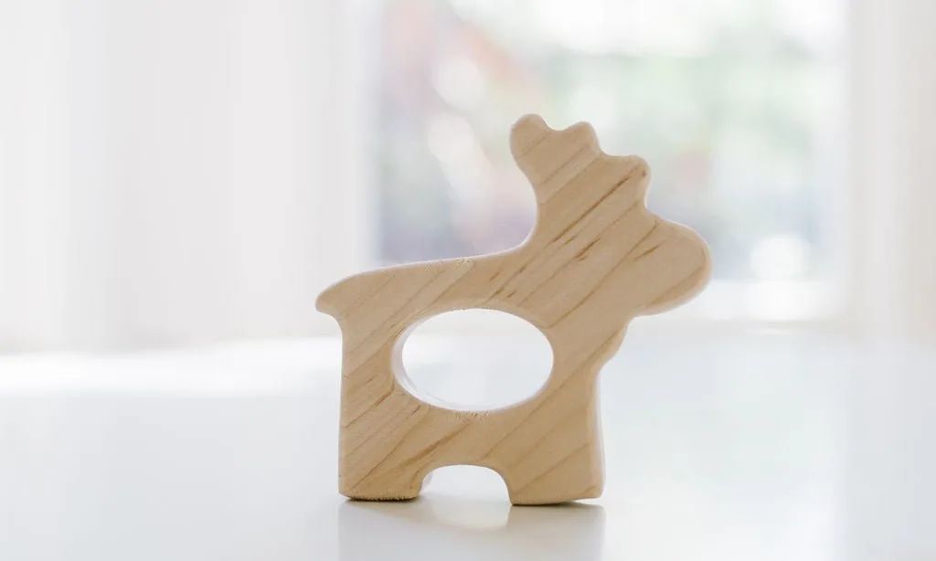 Moose Wooden Grasping Baby Toy