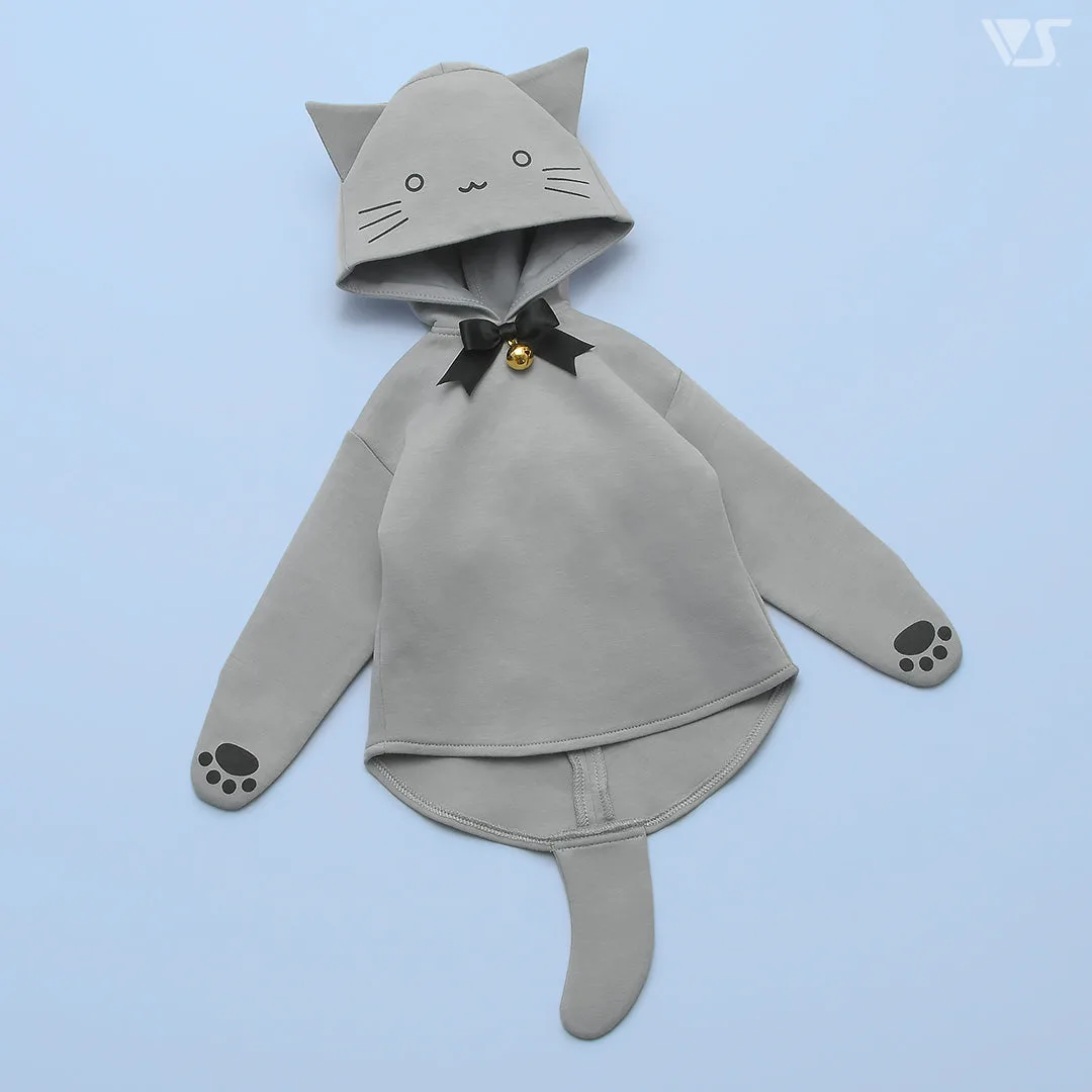 Gray Cat Hoodie