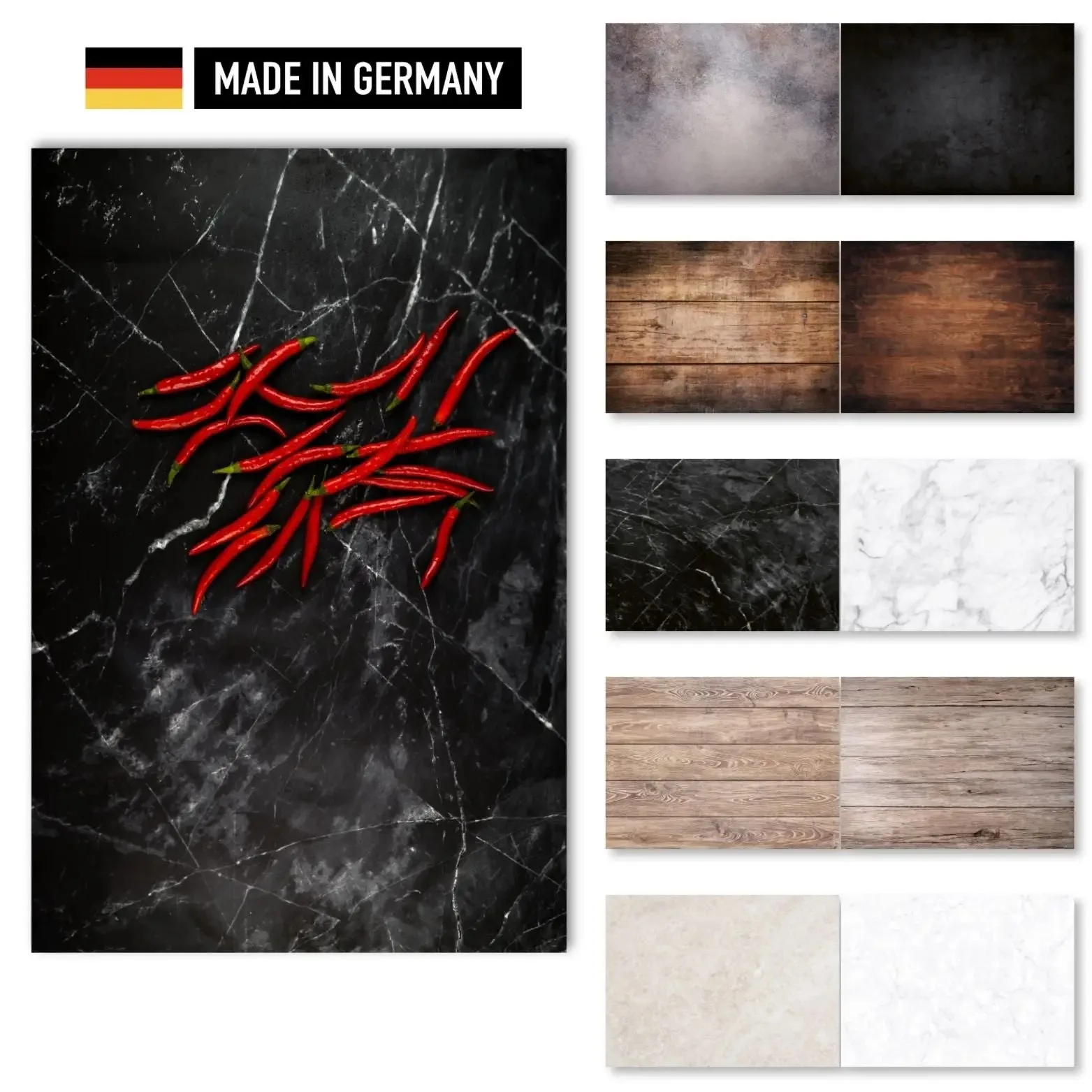 Flatlay Hintergrund Set – 5 Hintergründe mit 10 Motiven