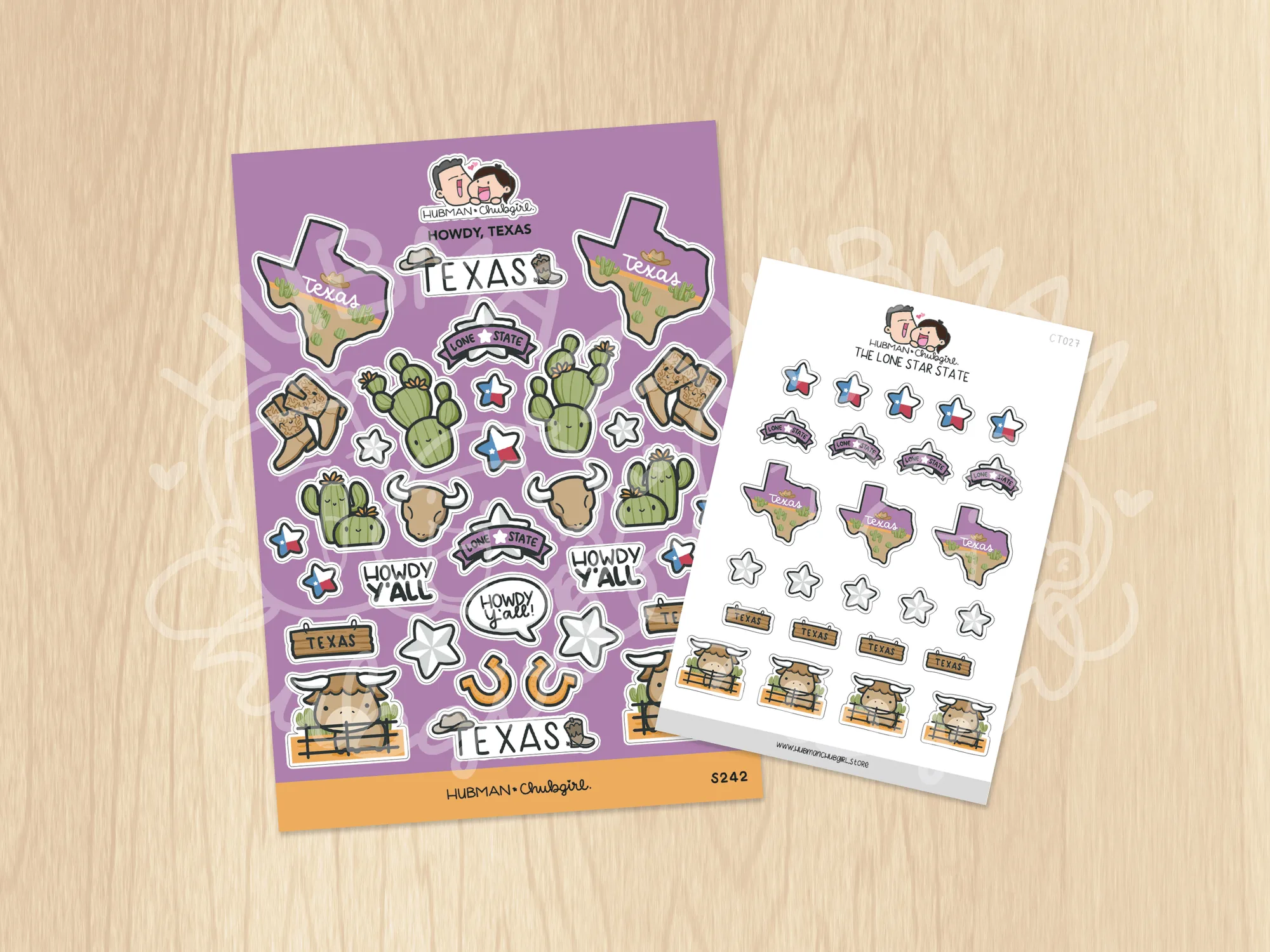 Texas Sticker Set