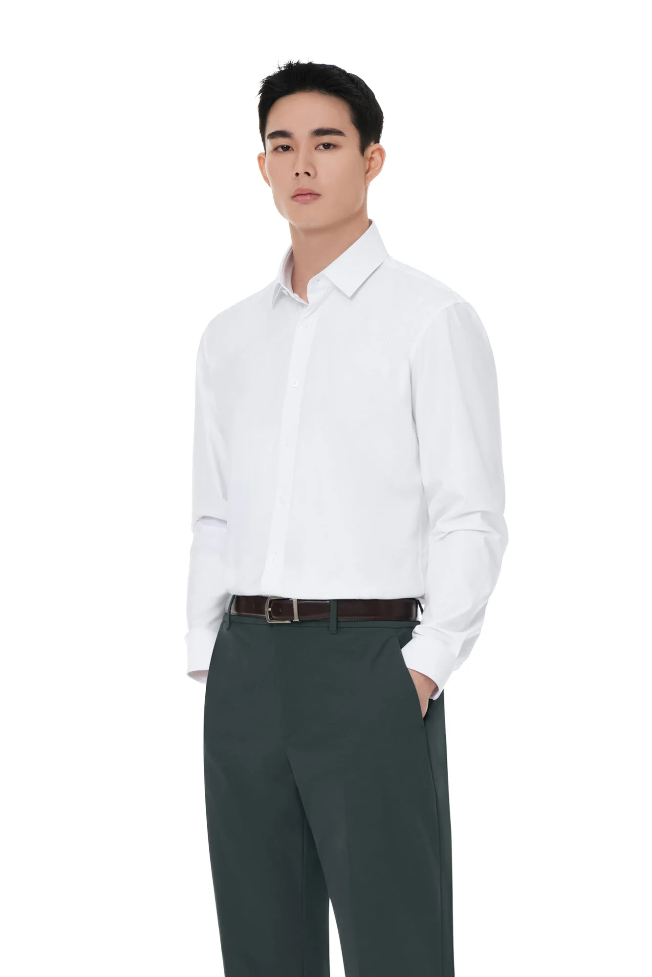 남성 Ice Classic Stretch 셔츠: 핏과 원단 가이드