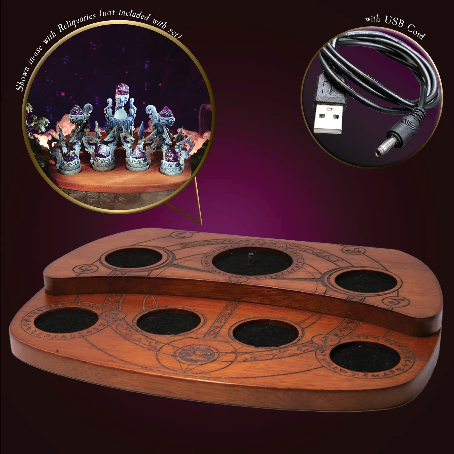 Toon uw Dwarvenite-collectie in een mahoniehouten kast