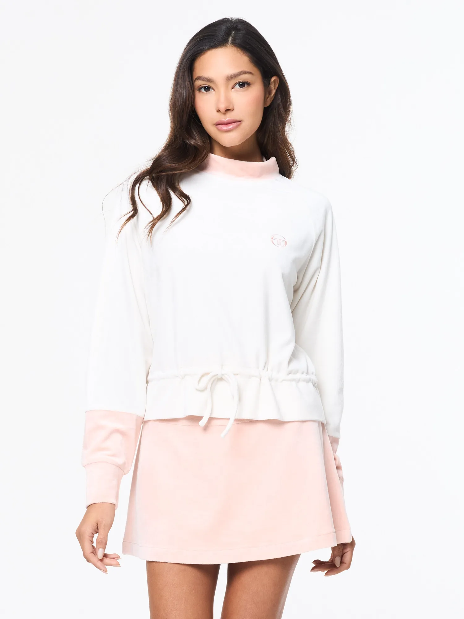 Top Lina Velour - Gardenia