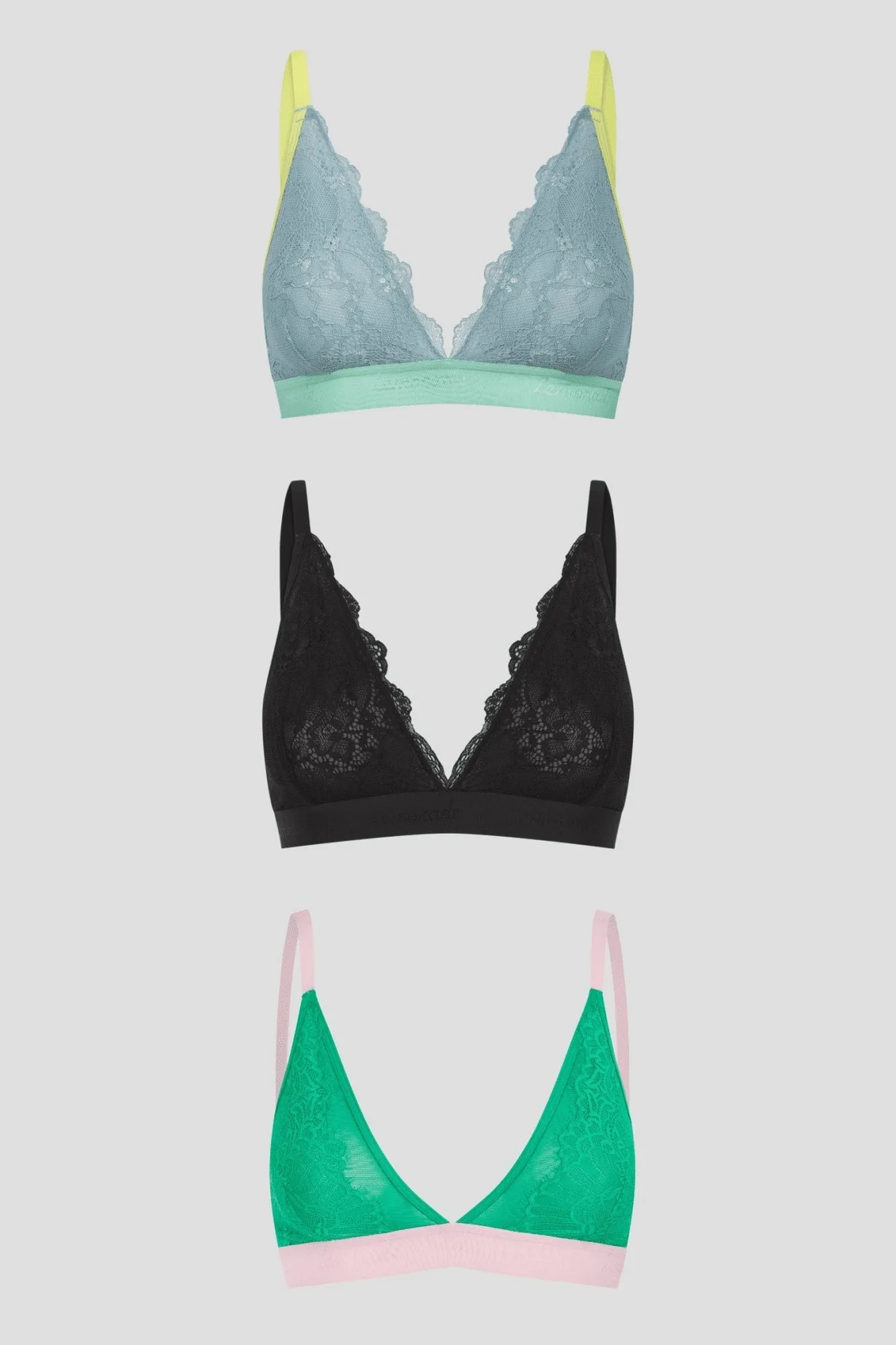 Signature Lace Bralette - 3 Pack