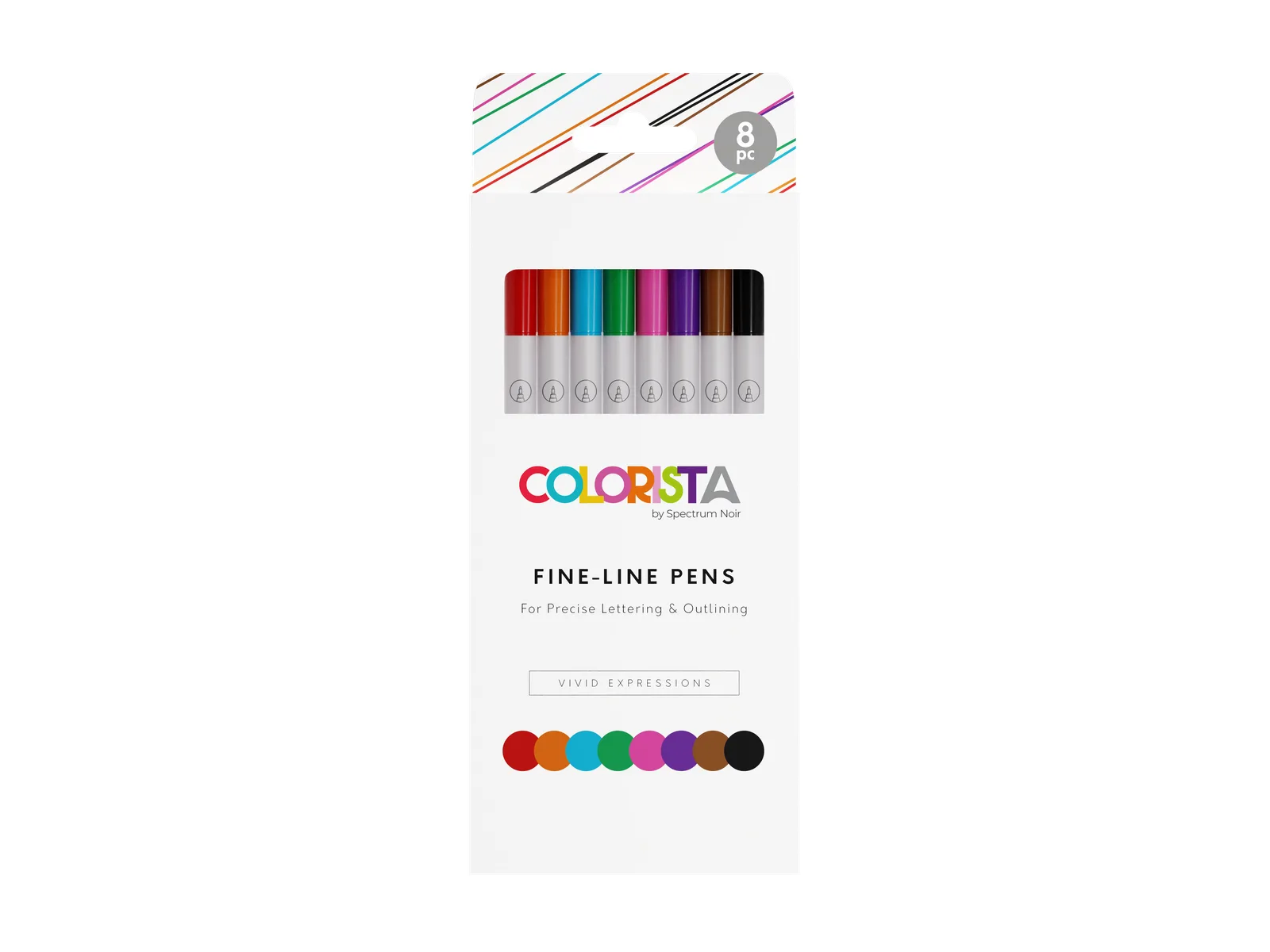 Colorista - Rotulador de punta fina - Expresiones vibrantes 8 uds.