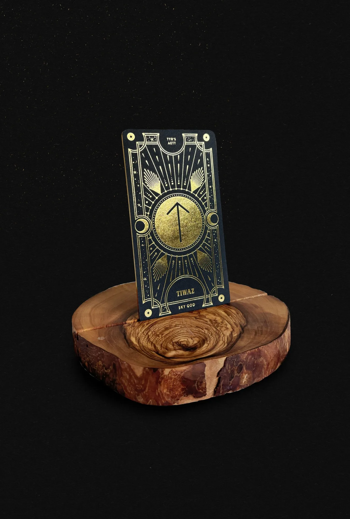 Olive Wood Tarot Card Stand