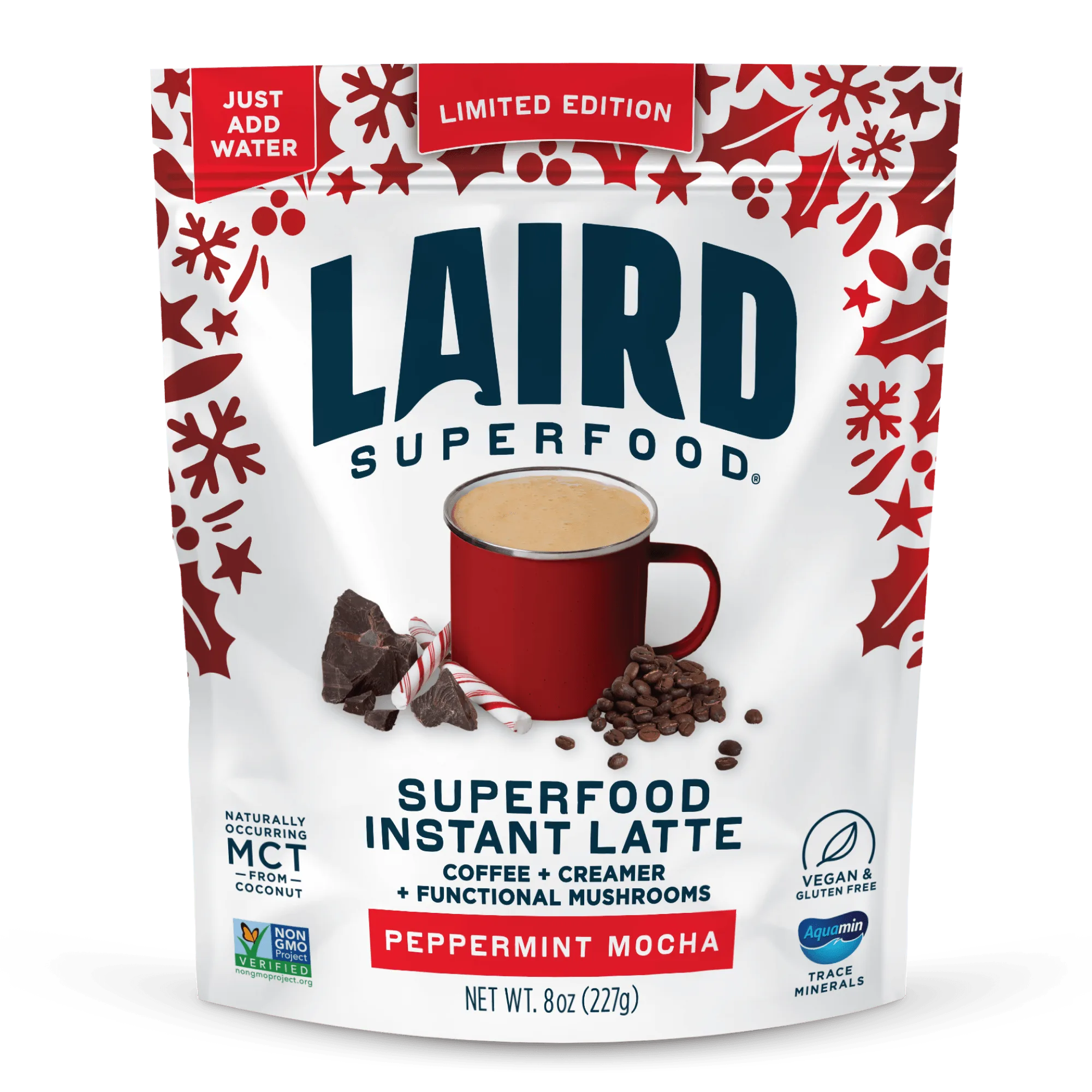 Latte Instan Peppermint Mocha dengan Adaptogen