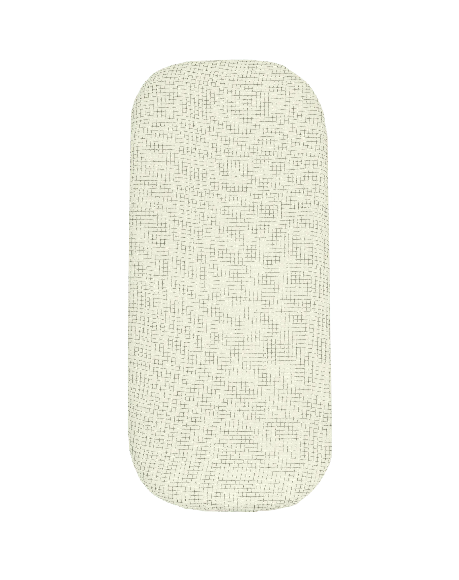 Newborn cradle fitted sheet in washed double muslin Wabi-Sabi