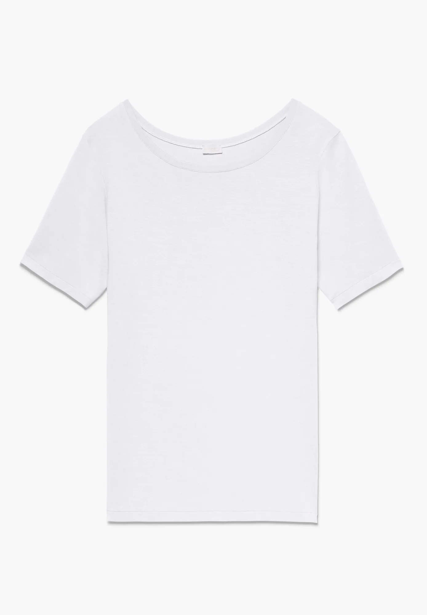 Pureness | Camiseta de manga corta de modal, corte ceñido - blanco