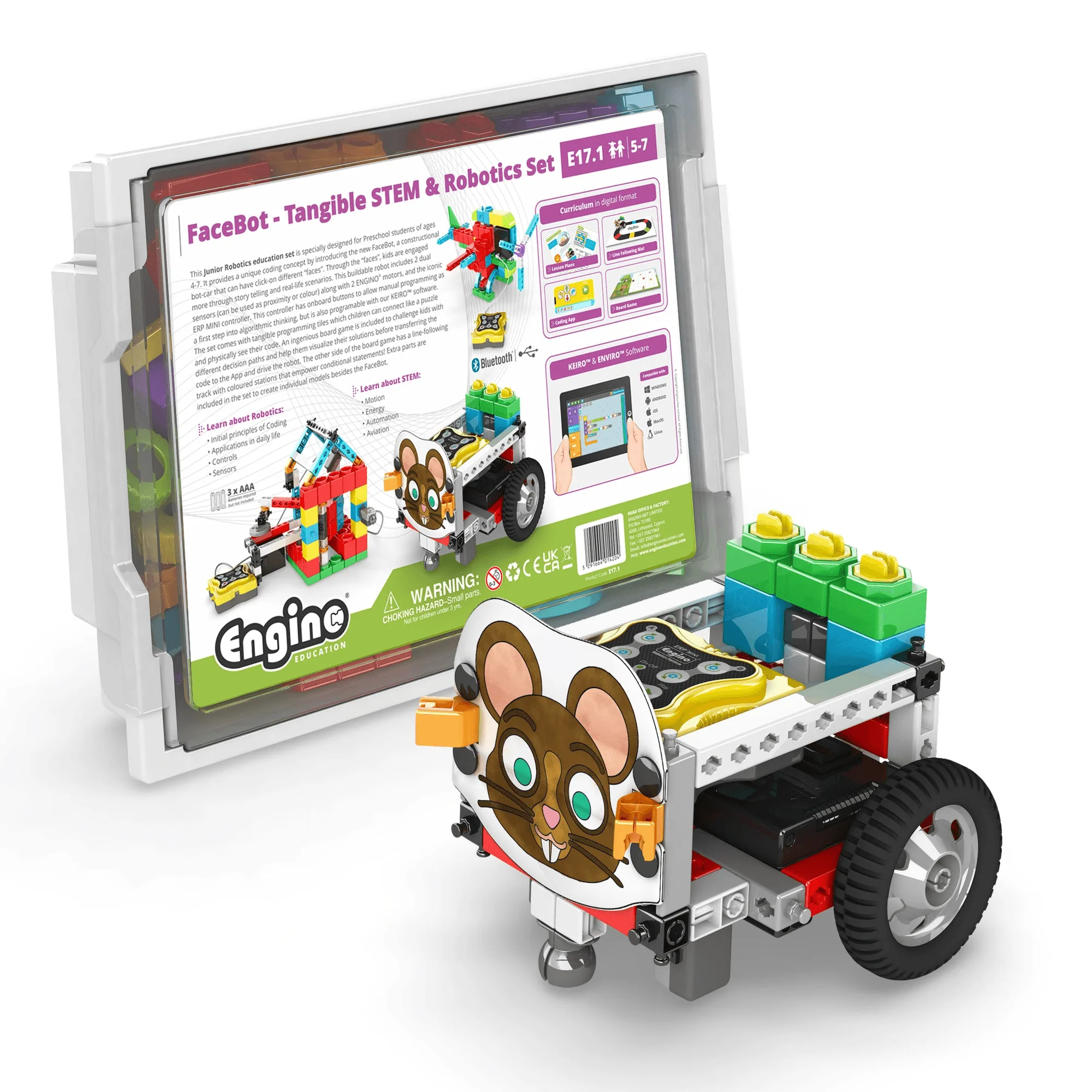 Engino STEM FaceBot : set de robotique tangible pour 5-7 ans