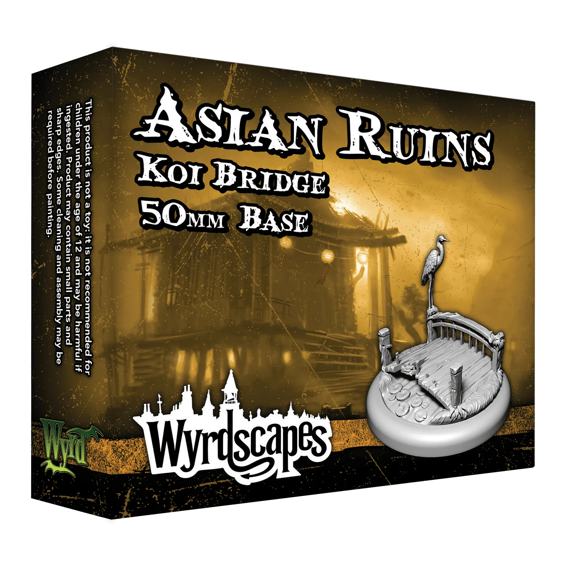 Wyrdscapes: Asian Ruins 50mm Koi Bridge Base