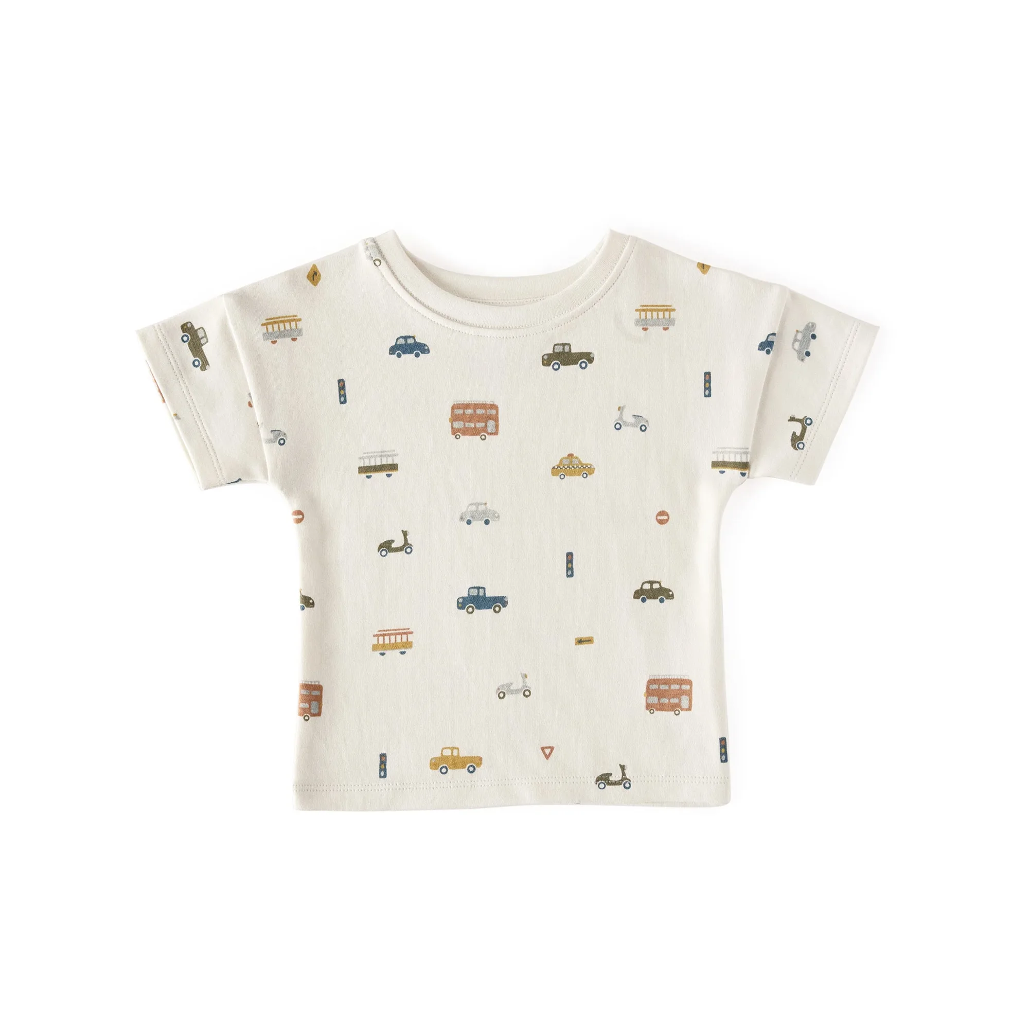 Dropped Shoulder Short Sleeve T-Shirt - Rush Hour