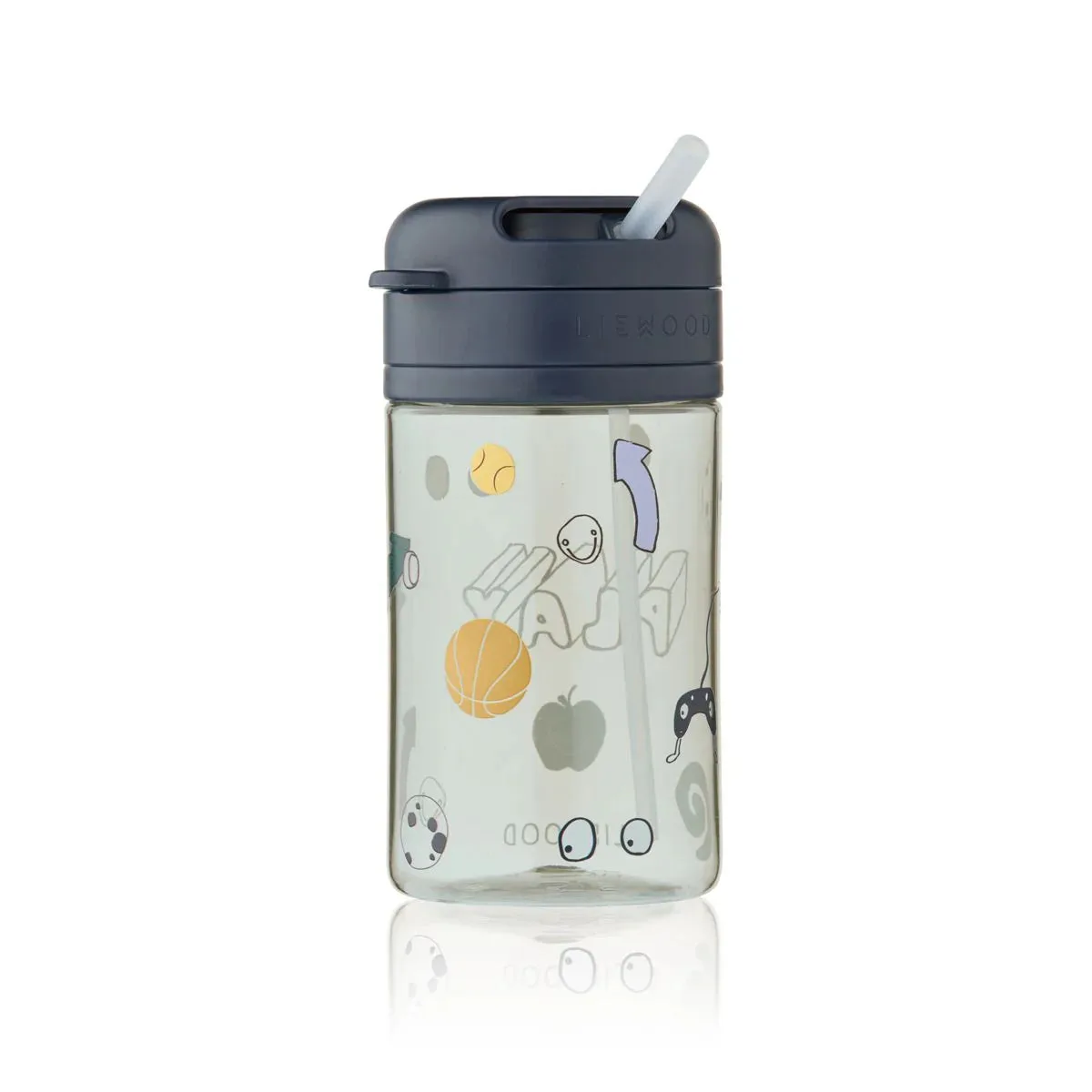 Liewood: Pavia Tritan Straw Cup 500 ml - Play / Dusty Peppermint