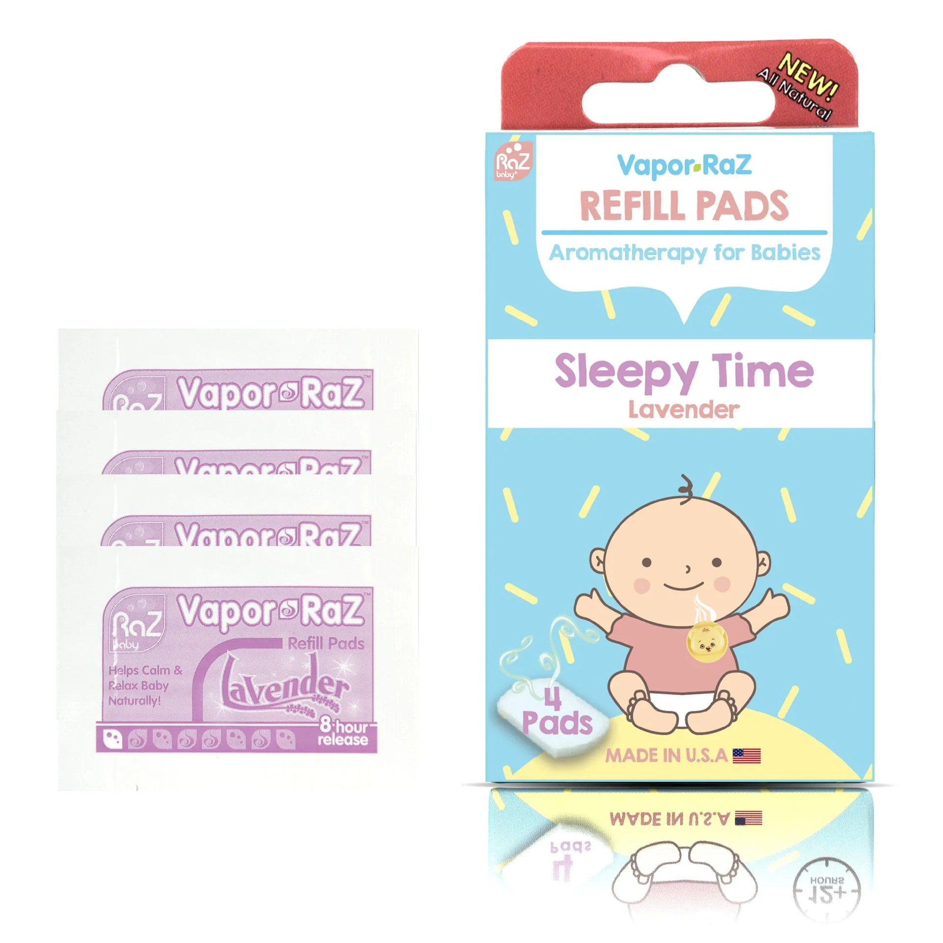 Vapor-RaZ Lavender Refill Pads - Sleepy Time & Relax (4 Pack)