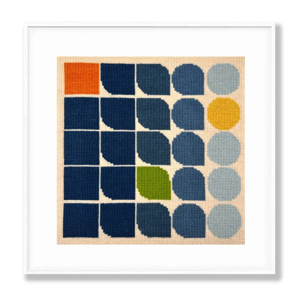 Bauhaus Circles Victorian Cross Stitch Needlepoint Kit
