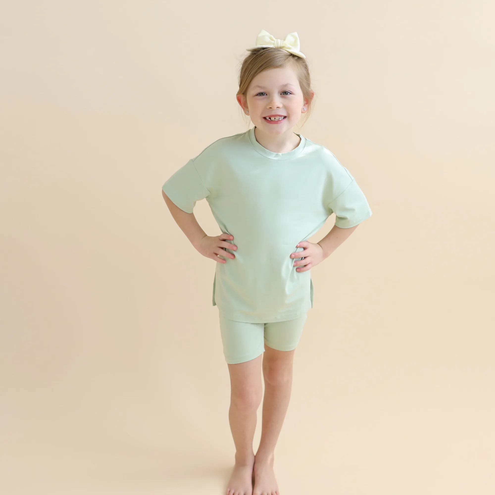 Toddler Biker Short Set in