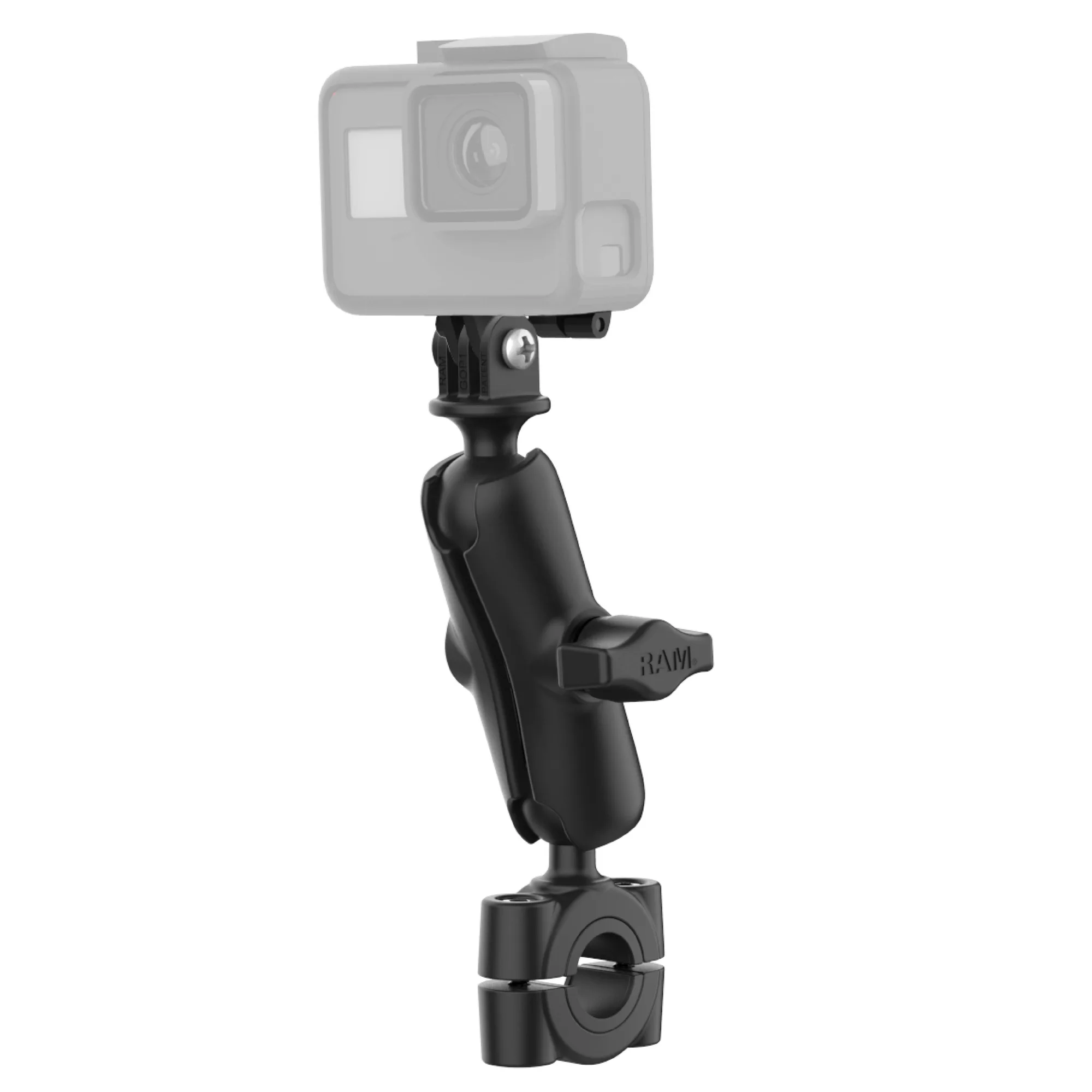 Een actiecamera monteren met een RAM Torque Medium houder
