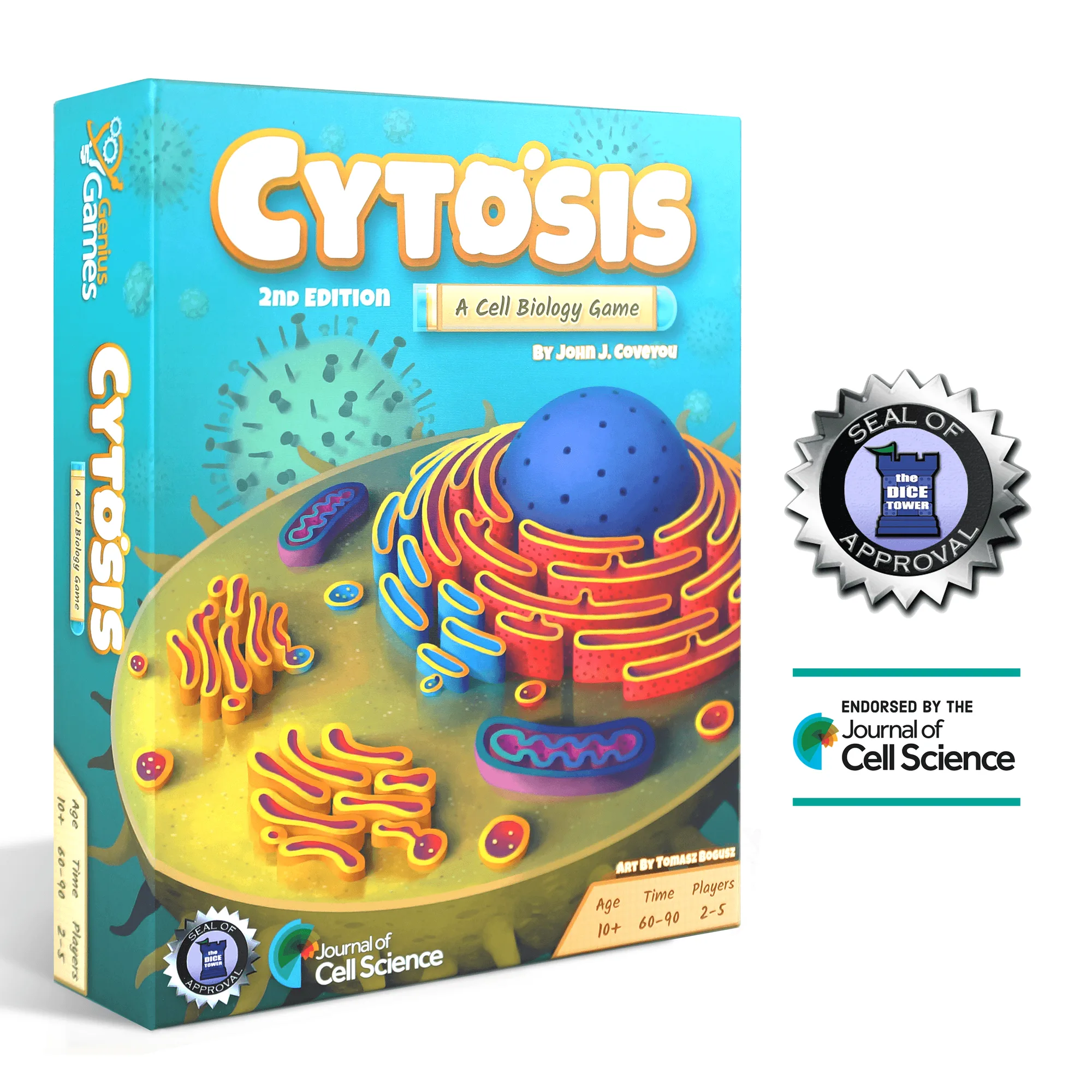Cytosis: A Cell Biology Game | Endorsed by Journal of Cell Science | Dice Tower Seal of Approval | A Science Accurate Strategy Board Game
