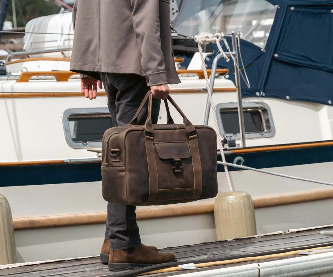Tribeca Leder-Duffel vs. Aktentasche für Wochenendtrips