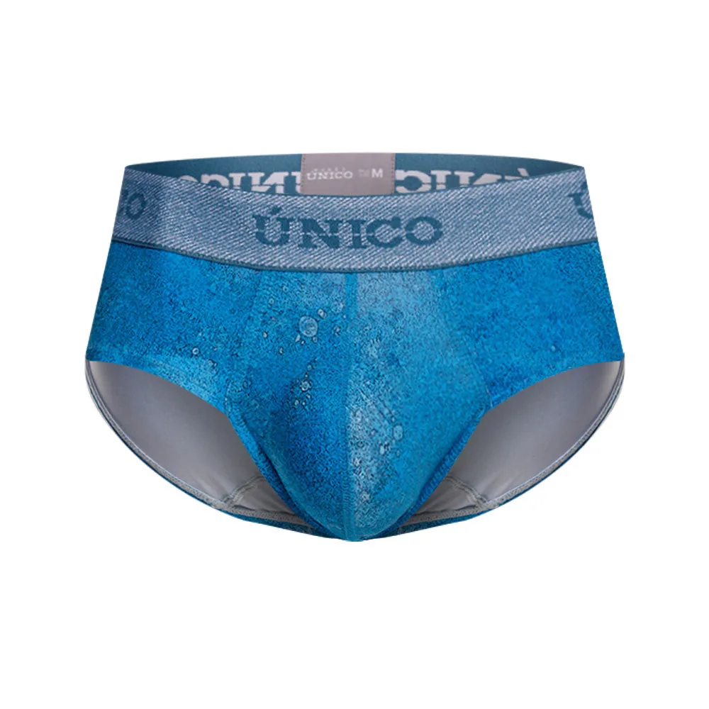 FOAMY BLUE BOXER BRIEF