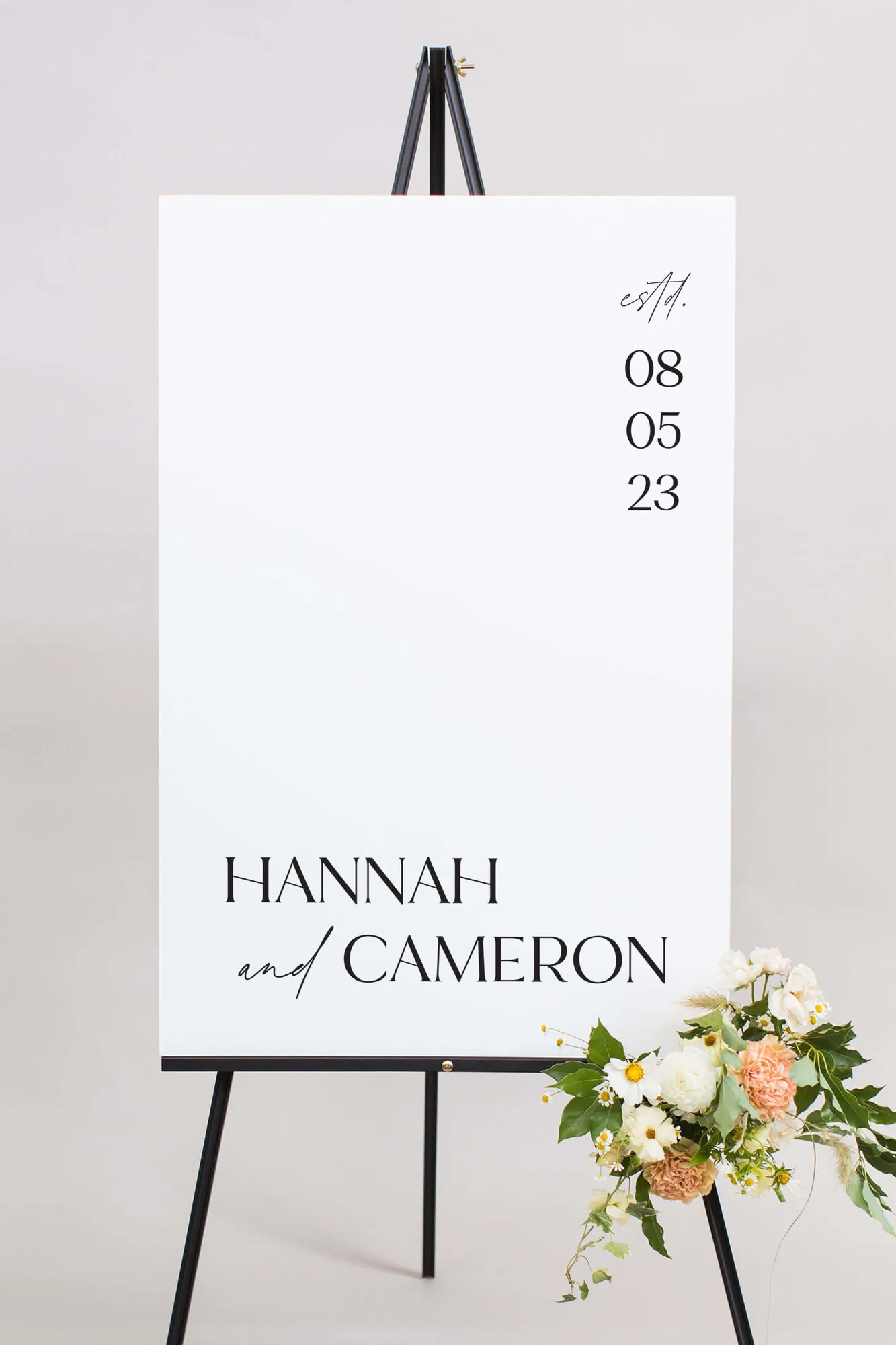 The Hannah II | Wedding Welcome Sign