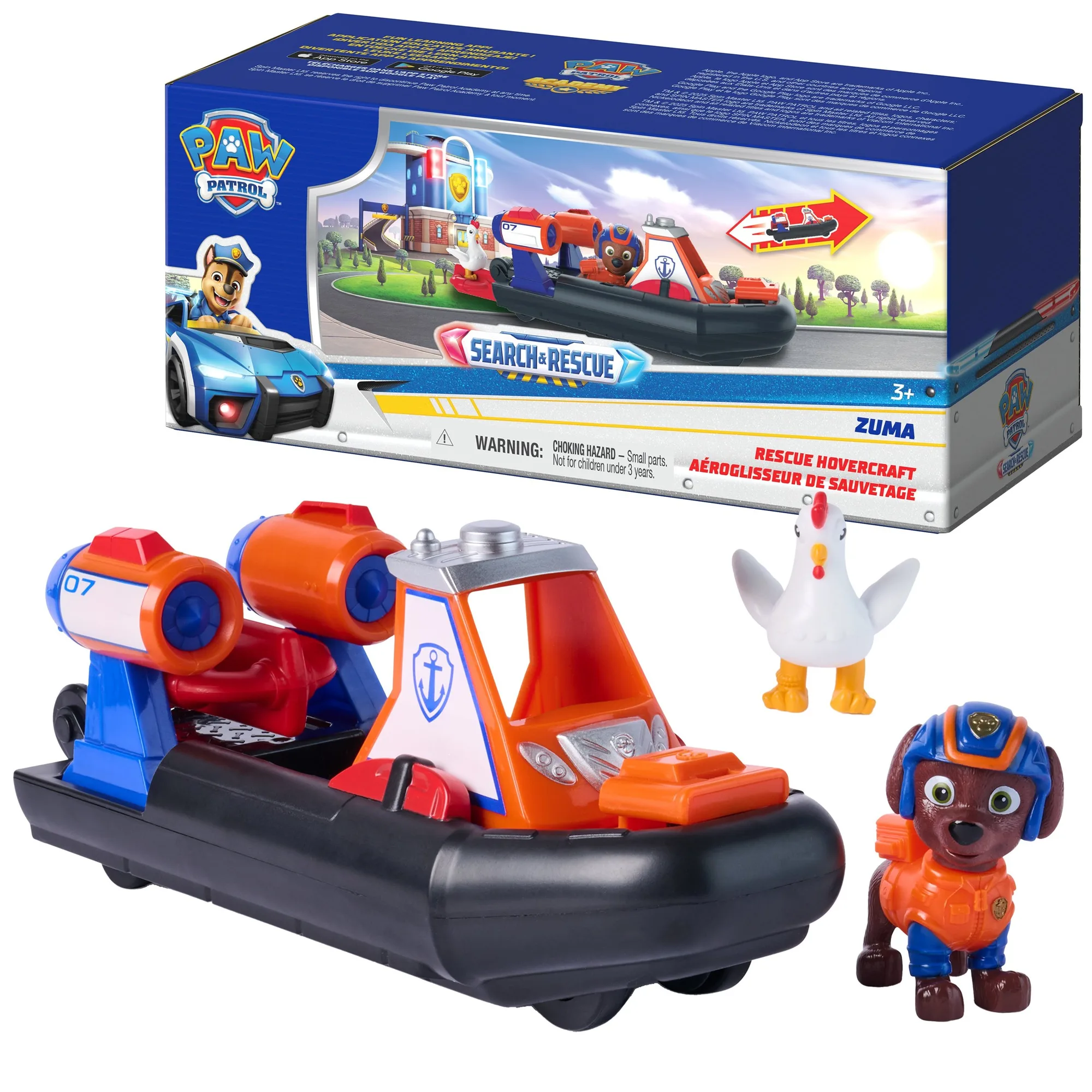 Hovercraft de rescate Zuma de PAW Patrol: características e ideas de juego