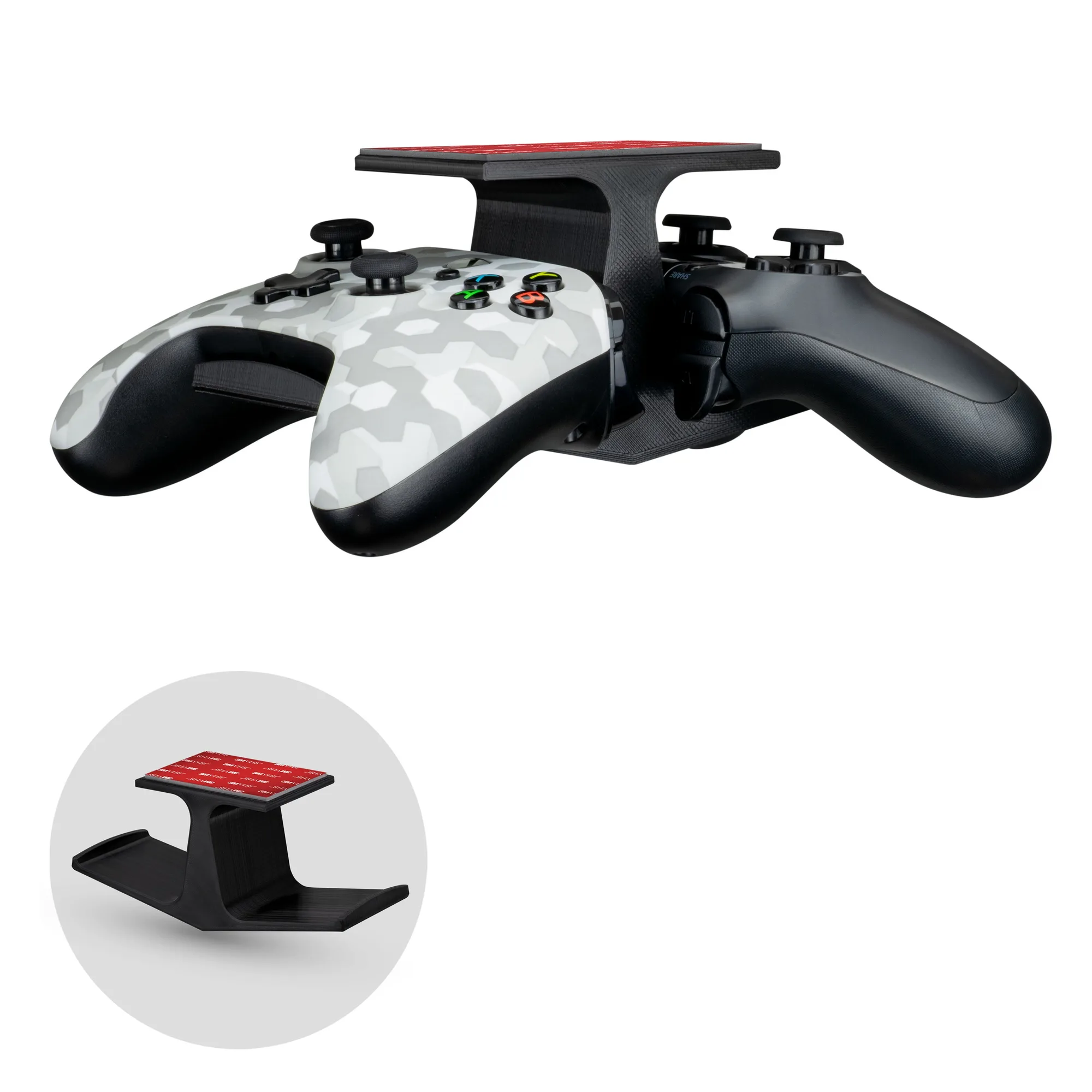 Controller-Halterung unter dem Schreibtisch: Doppelhalterung für Xbox und PS5